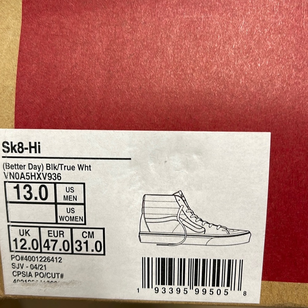 Vans Sk8-Hi Better Day Black/True White men’s - Picture 16 of 16